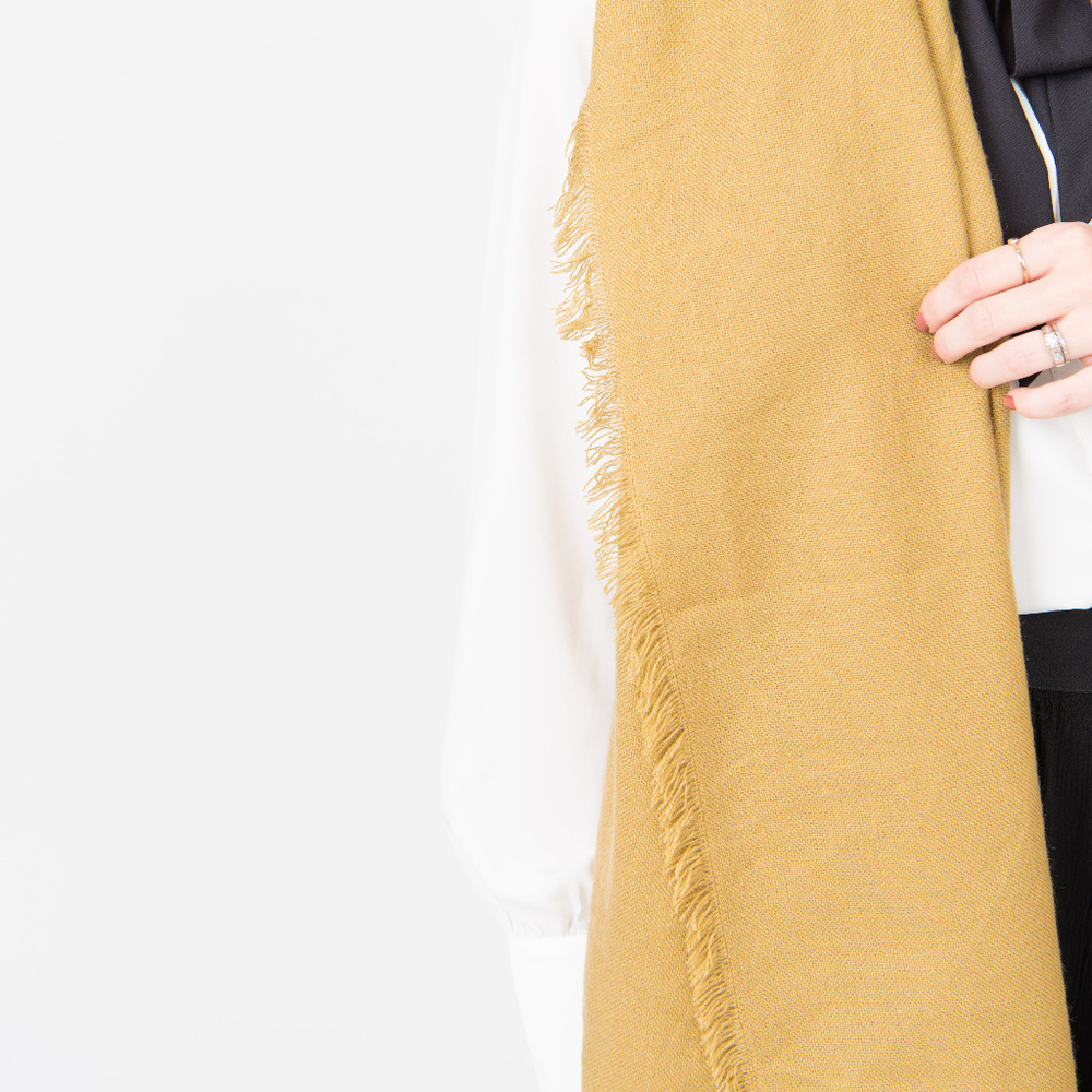 Blanket Scarf Gold